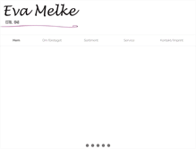 Tablet Screenshot of evamelke.se